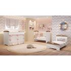 Berço Eloa Mini Cama Carolina Baby Cor Branco Amadeirado