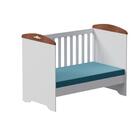 Berço Eloa Mini Cama Carolina Baby Cor Branco Amadeirado