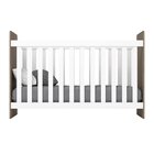 Berço Em Mdf Com Grade Fixa Labirinto Rústico/branco