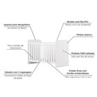 Berço Em Mdf E Mdp Sonho Encantado Espresso Móveis Branco