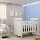 Berço Estrela 3 Em 1 Branco Com Rodízios - Gelius