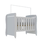 Berço Estrela 3 Em 1 Branco Com Rodízios - Gelius