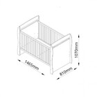 Berço Estrela 3 Em 1 Branco Madeirado - Gelius