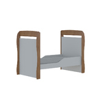 Berço Estrela 3 Em 1 Branco Madeirado - Gelius