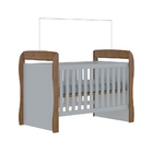 Berço Estrela 3 Em 1 Branco Madeirado - Gelius