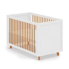 Berço Evolutivo 2 Em 1 Com Pés E Palitos  Em Madeira Maciça B