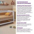 Berço Evolutivo 2 Em 1 Com Pés E Palitos  Em Madeira Maciça B