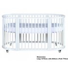 Berço Evolutivo 4 Em1 Em Madeira Maciça Crescer Branco