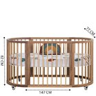 Berço Evolutivo Em Madeira Maciça Crescer Incolor