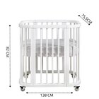 Berço Evolutivo Em Madeira Maciça Sleep Branco