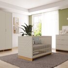 Berço Infantil 2 Em 1 Mdf/madeira Maciça Cubo Areia