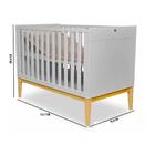 Berço Infantil Amor Perfeito Divicar Cinza