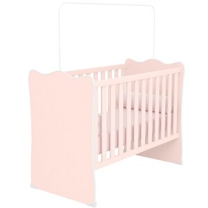 Foto de Berço Infantil Mdp Doce Mel Rosa Acetinado