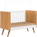 Berço Infantil Mini Cama Mdp/mdf Magia Freijó/branco Acetinado