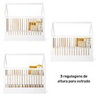 Berço Infantil Montessoriano Wood Branco/carvalho Treviso