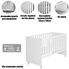 Berço Infantil Reto Com Rodizíos Mdp Doce Mel Rosa