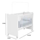 Berço Mágica Com Estrado Regulável Branco Tana Decor