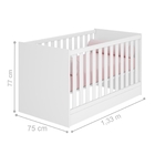 Berço Marsha Branco Com Colchão