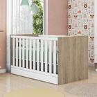 Berço Marsha Carvalho Rústico Branco