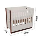 Berço Médio Que Vira Cama Dominó Divicar Branco Acetinado/mel