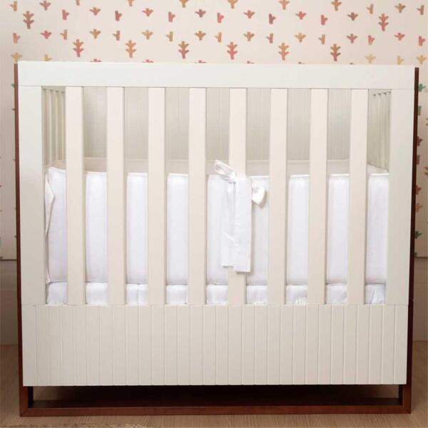 Berço Médio Que Vira Cama Dominó Divicar Branco Acetinado/mel