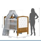 Berço Mini Cama 100% Mdf  Com Colchão Allegra Capitone Ii Tig