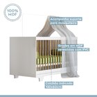 Berço Mini Cama 100% Mdf Com Colchão Flocos