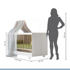 Berço Mini Cama 100% Mdf Com Colchão Flocos