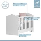 Berço Mini Cama 100% Mdf Duda Quarto De Bebê Branco