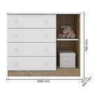 Berço Mini Cama 2484 E Comoda 2561 Doce Sonho Com Rodizios Qm