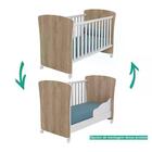 Berço Mini Cama 2484 E Guarda Roupa 2617 Doce Sonho Com Rodiz