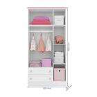 Berço Mini Cama 2484 E Guarda Roupa 2617 Doce Sonho Com Rodiz