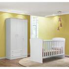 Berço Mini Cama 2484 E Guarda Roupa 2617 Doce Sonho Qmovi