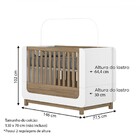 Berço Mini Cama 2 Em 1 Aconchego Branco/jequitibá - Henn