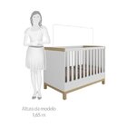 Berço Mini Cama 2 Em 1 Americano Em Mdf Louis Móveis Peroba B