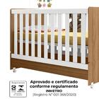 Berço Mini Cama 2 Em 1 Com Rodizios 3200 Nature Branco Plla
