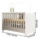 Berço Mini Cama 2 Em 1 Com Rodizios 3200 Plla