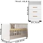 Berço Mini Cama 2 Em 1 E Comoda Encantis Plla