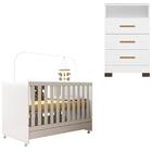 Berço Mini Cama 2 Em 1 E Comoda Encantis Plla