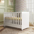 Berço Mini Cama 2 Em 1 Encanto Branco Plla