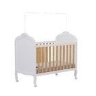 Berço Mini Cama 3 Em 1 100% Mdf Maya Espresso Móveis Branco B