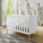 Berço Mini Cama 3 Em 1  Retrô Lecce Móveis Bonatto Branco