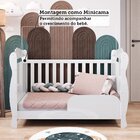 Berço Mini Cama 3 Em 1 Americano 100% Mdf Cocada Branco