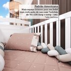 Berço Mini Cama 3 Em 1 Americano 100% Mdf Cocada Branco