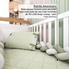 Berço Mini Cama 3 Em 1 Americano 100% Mdf Cocada Branco Brilh