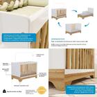 Berço Mini Cama 3 Em 1 Americano 100% Mdf Popy Retrô Móveis P