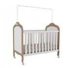 Berço Mini Cama 3 Em 1 Com Capitonê 100% Mdf Maya Espresso Mó