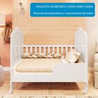 Berço Mini Cama 3 Em 1 Com Capitonê 100% Mdf Maya Espresso Mó