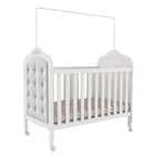 Berço Mini Cama 3 Em 1 Com Capitonê 100% Mdf Maya Espresso Mó