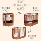 Berço Mini Cama 3 Em 1 Com Colchão Maior Wave Mel